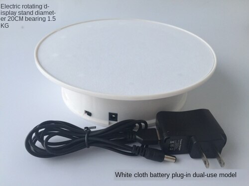 Photography Turntable Live Video Filming Rotating Power-driven Rotation Display Stand Product Rotating Disc Adjustable Speed: 9