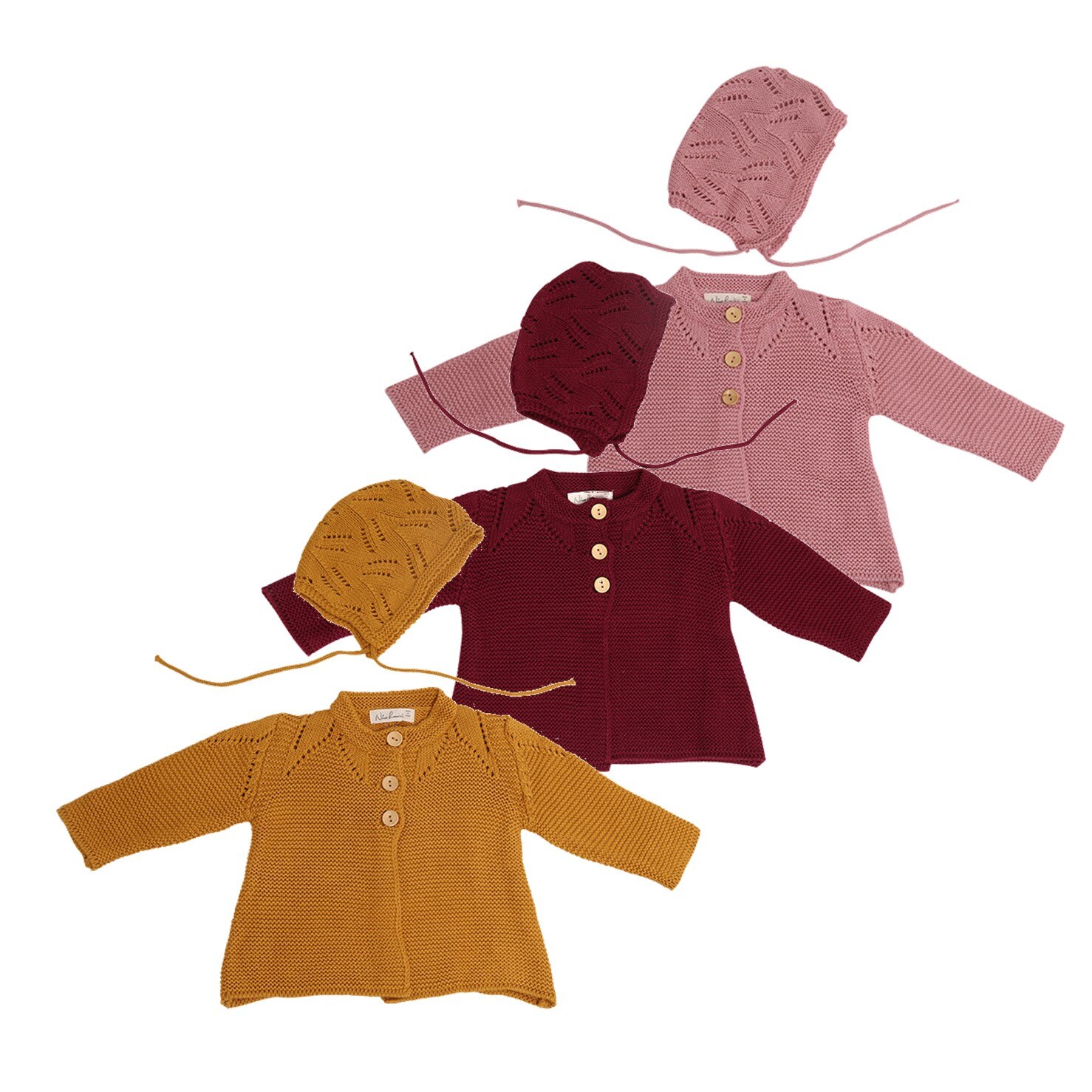Pudcoco Baby Meisjes Herfst Herfst Kleding Geel/Rood/Roze Effen Kleur Trui + Hoed 2 Stuks Set Warm kinderen Outfit