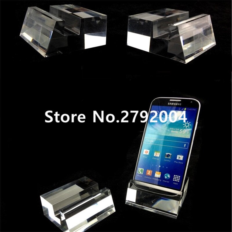 10pcs Clear Acrylic Stand Mount Holder for Cell Phones Plexiglass Universal Phone Stand