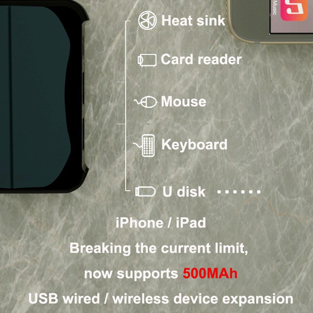 Docking Station For iPhone 11 XR XS Max S iPad Pro Apple External Mouse Keyboard IOS13 OTG Adapter Lighting to USB HUB