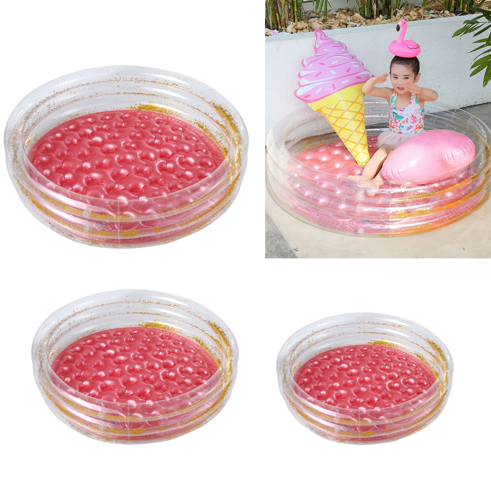 Summer Home Kids Baby Swimming Pool Inflatable Bathing Bathtub Water Fun