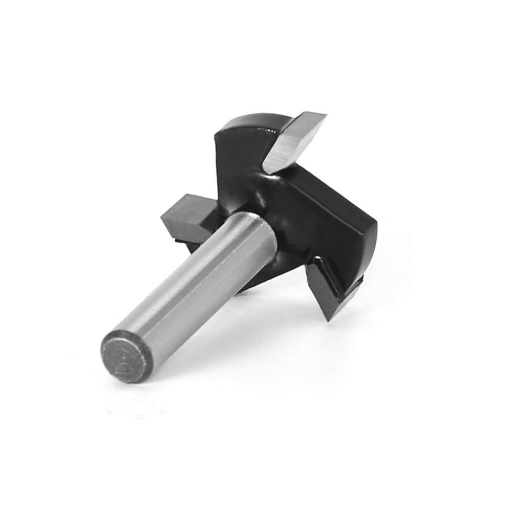 1/4 inch 6mm Shank Spoilboard Surfacing Router Bit 1 inch Cutting Diameter + Adapter Slab Flattening Router Bit Planing Bit Wood