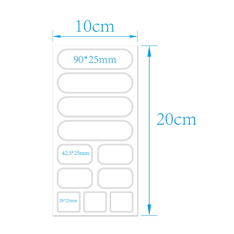 110pcs With pen Reusable Jam Jars Kitchen Label Stickers Storage Bottle Container Label Blackboard Chalk Stickers On the can