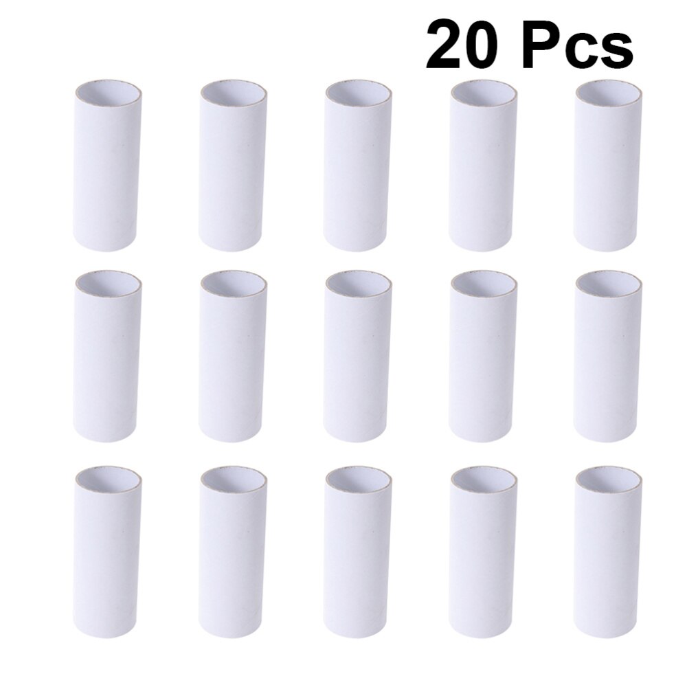 12pcs Kraft Paper Tubes Cardboard Tubes for Storage Art Drawings Posters Paintings Protector (White)