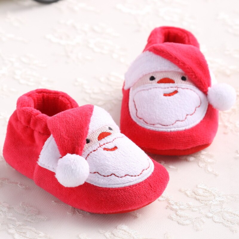 noël bébé chaussures bébé garçons filles hiver père noël premiers marcheurs mignon noël bébé bottes enfant en bas âge chaussures: A / 0-6 mois