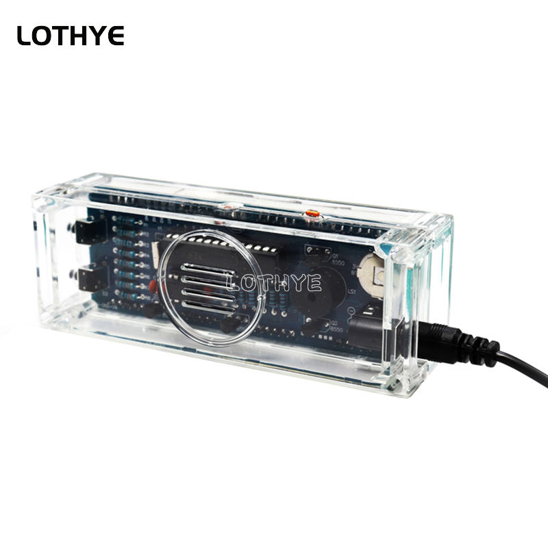 Kit de producción de reloj Digital LED, microcontrolador 51 multifunción, Kit de reloj electrónico DIY, alarma de hora, indicador de temperatura y fecha