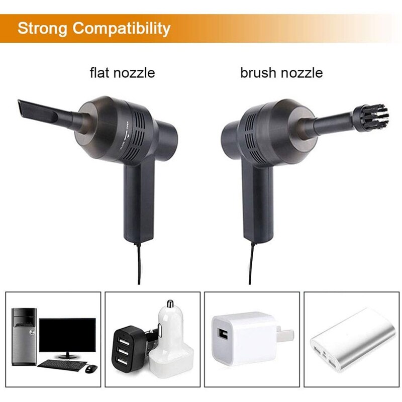 Toetsenbord Stofzuiger, Usb Mini Vacuum Computer Cleaners,Portables Handheld Stofzuiger Dust Collector Voor Haren