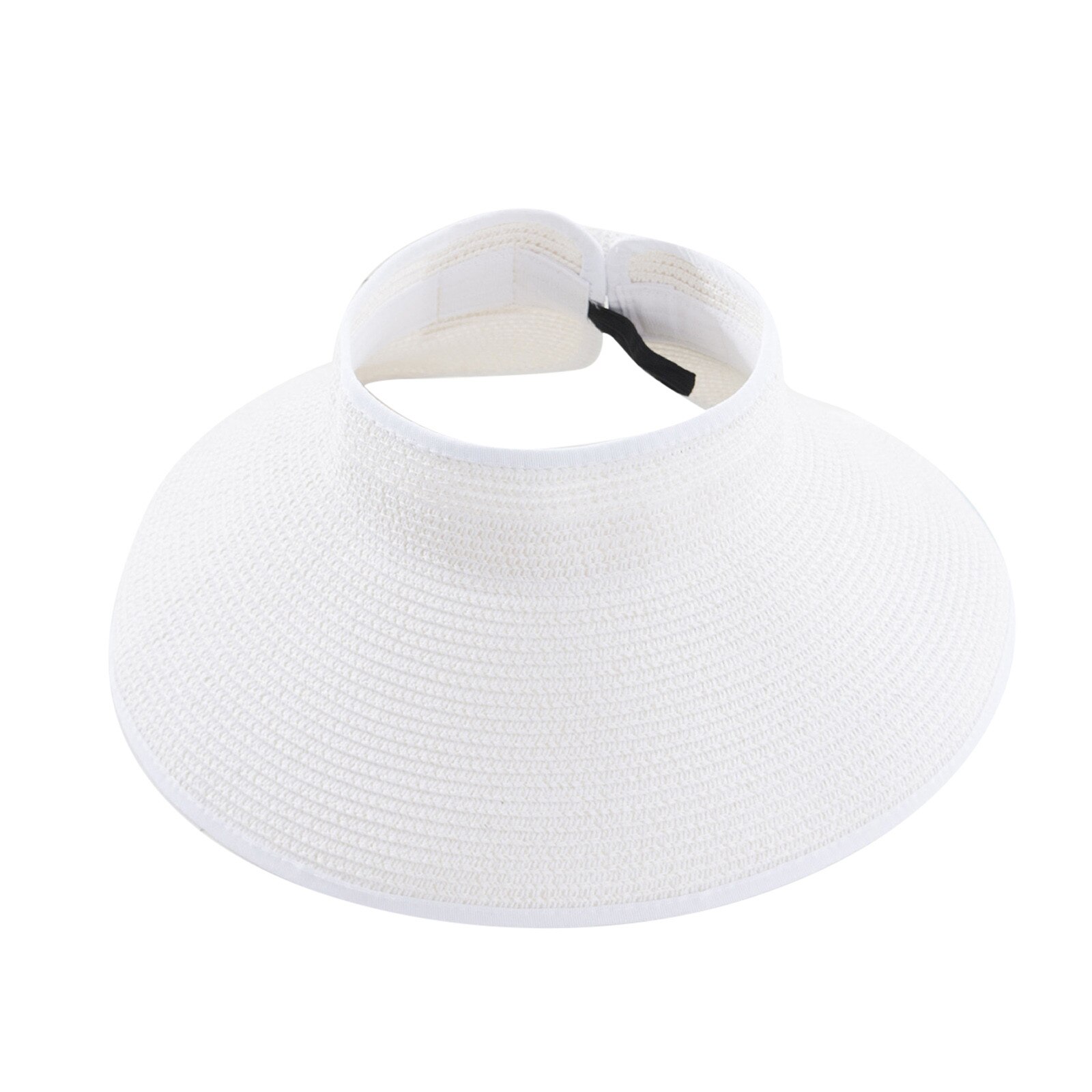 Chapeau de soleil à visière pour femmes, couvre-chef d'extérieur pliable, à Large bord, Protection UV, pour la plage, , d25: E