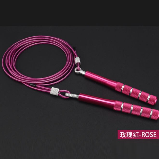 Home Weight Loss Fitness Adjustable Jump Rope Skid - Proof Sweat - Absorbing Tasteless Jump Rope Gym Fat Burning Exercise: Red