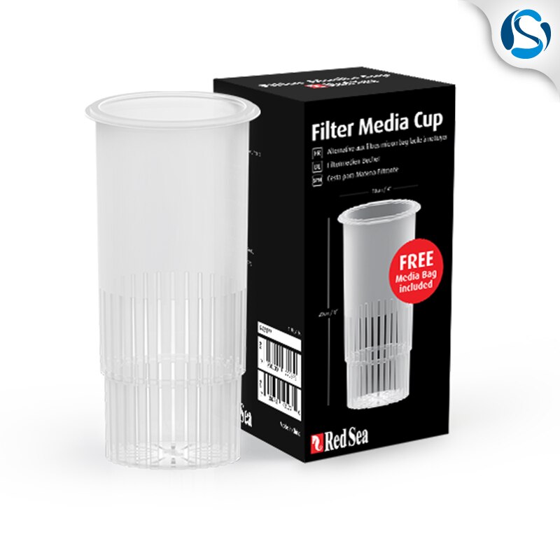 RED SEA Filter Media Cup with Free Bag Reef Fish Tank Aquarium Sock Easy to Clean