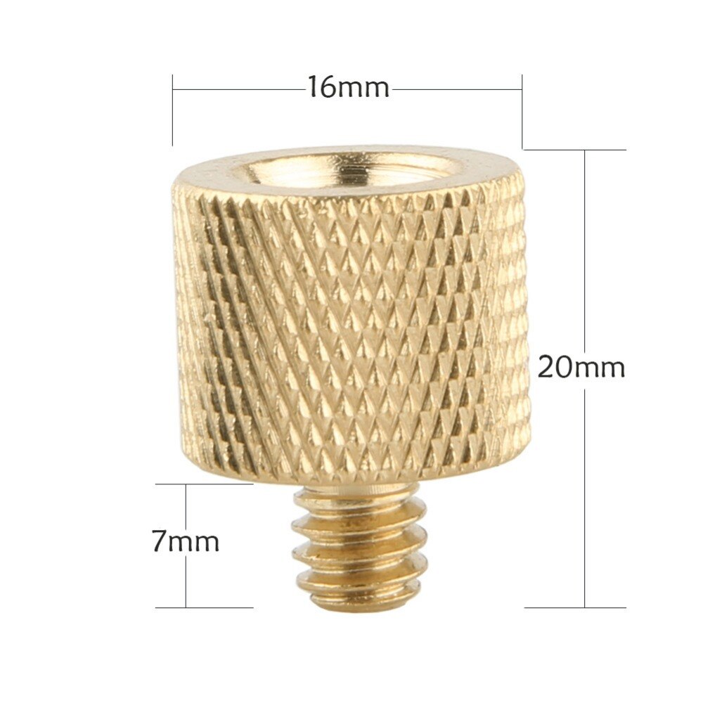 NICEYRIG Mannelijke 1/4 "om Vrouwelijke 3/8" Schroef Microfoon Beugel Schroef Ontvanger Mannelijke 1/4 "om Vrouwelijke 3/8" camera Rig (2 Stuks een Pak)