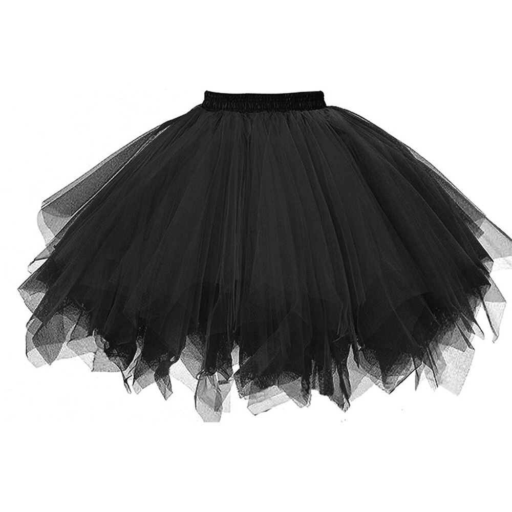 Skirts Womens Pleated Gauze Short Skirt Adult Tutu Dancing Skirt Lack,white,red,blue,purple,yellow Pink Colors