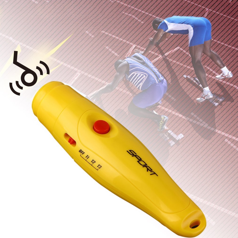 OUTAD, silbato electrónico de plástico para árbitro, silbato deportivo portátil para correr, fútbol, baloncesto, juegos de fútbol