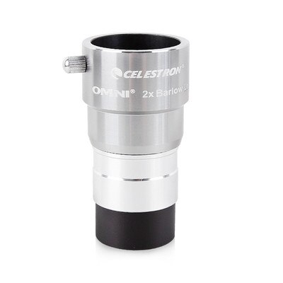 Celestron -Lente Barlow Omni 2x de magnificación, telescopio , piezas oculares astronómicas