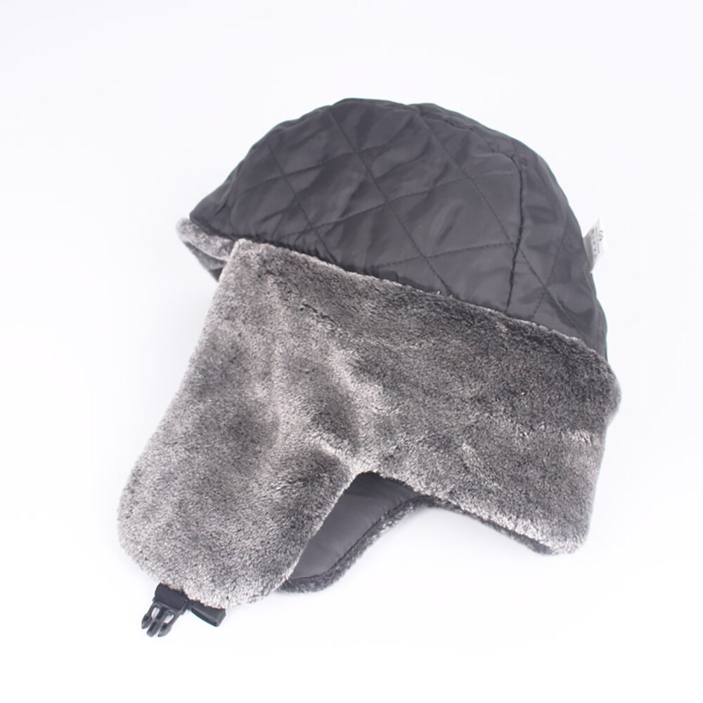 Russian Ushanka Cap Scarf with Earflap Winter Outdoor Trapper Cap for Men Winter Warm Bomber Hats Thicken Fur Neck Warmer Soft