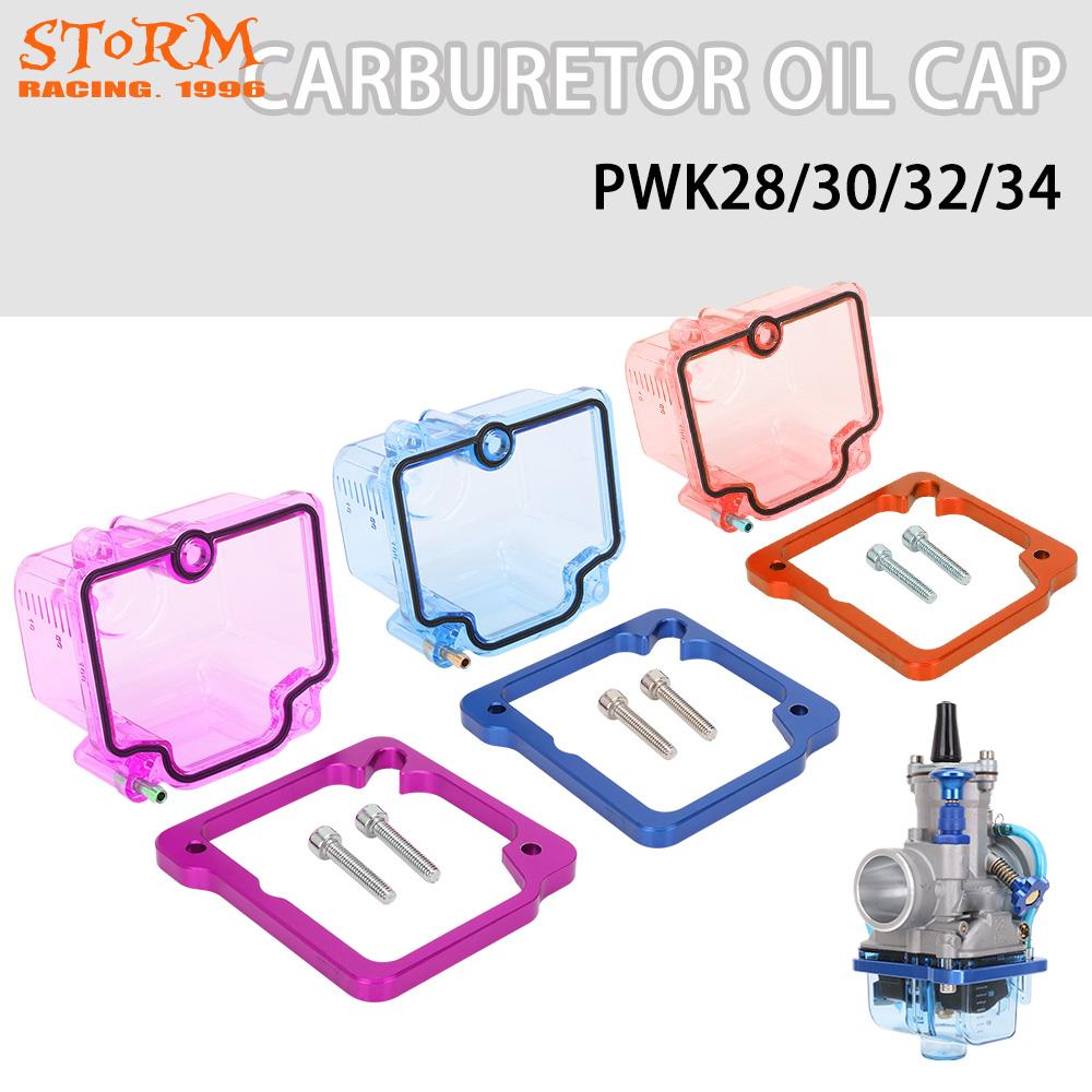 Bouchon d&#39;huile pour carburateur KEIHIN PWK KSR OKO KOSO 28 30 32 34 36 38 40 42, fond Transparent