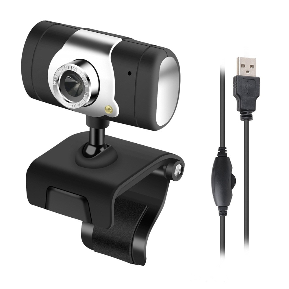 Caméra Webcam HD 12 mégapixels USB2.0 avec gauche droite 360 degrés et haut vers le bas 30 degrés rotatif pour ordinateur portable: Default Title