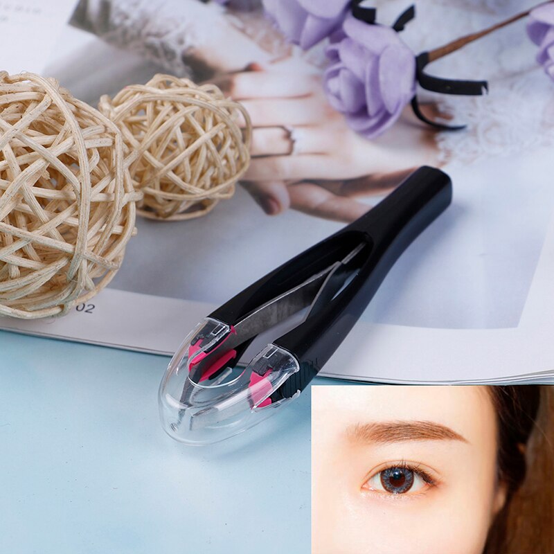1pc rustfrit stål automatisk tilbagetrækkelige øjenbryn pincet ansigt hårfjerning trimmer øjenvippe klip kosmetisk skønhed makeup værktøj