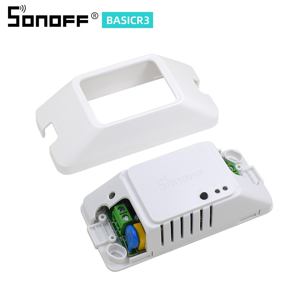 Sonoff basic  r3 trådløs wifi switch 220v/ lys/med google home/alexa/ewelink automatiseringsmodul smart home diy smart switch