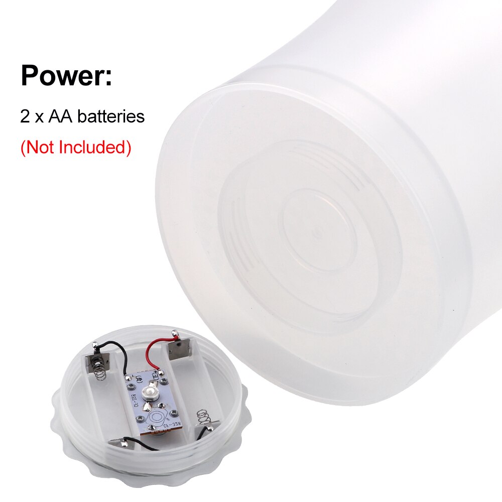 Seau à glace en plastique étanche à LED, 5l, pour Champagne, bière, Bars, boîtes de nuit, 4 couleurs