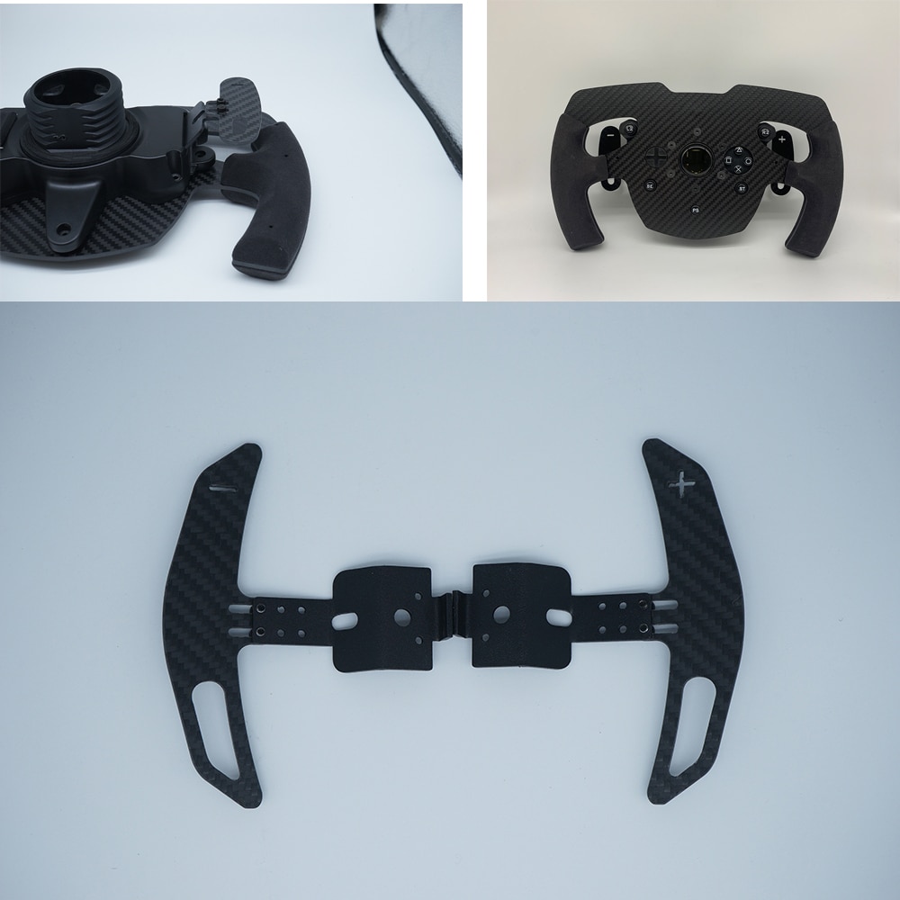 For thrustmaster  t300rs/ gt/gte  t300 599 ts- stk racerbilspill mod ratt karbonfiber paddle shifter adapter