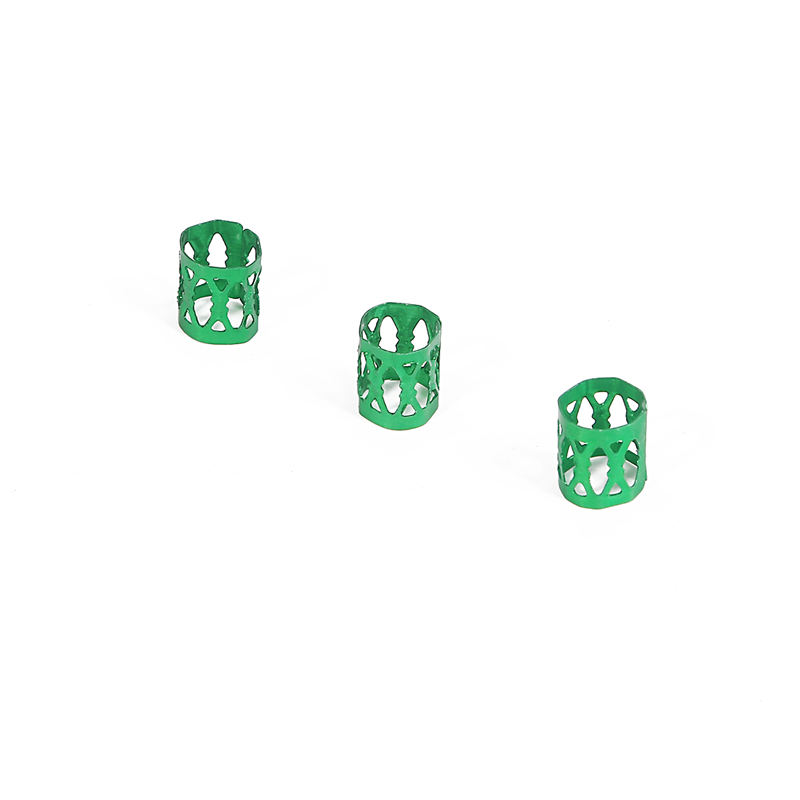 50 stk/pakke 8mm 8 farver blandede perler til tøj dekoration justerbare hår fletringe manchet klips syning håndværk diy rør smykker: 07