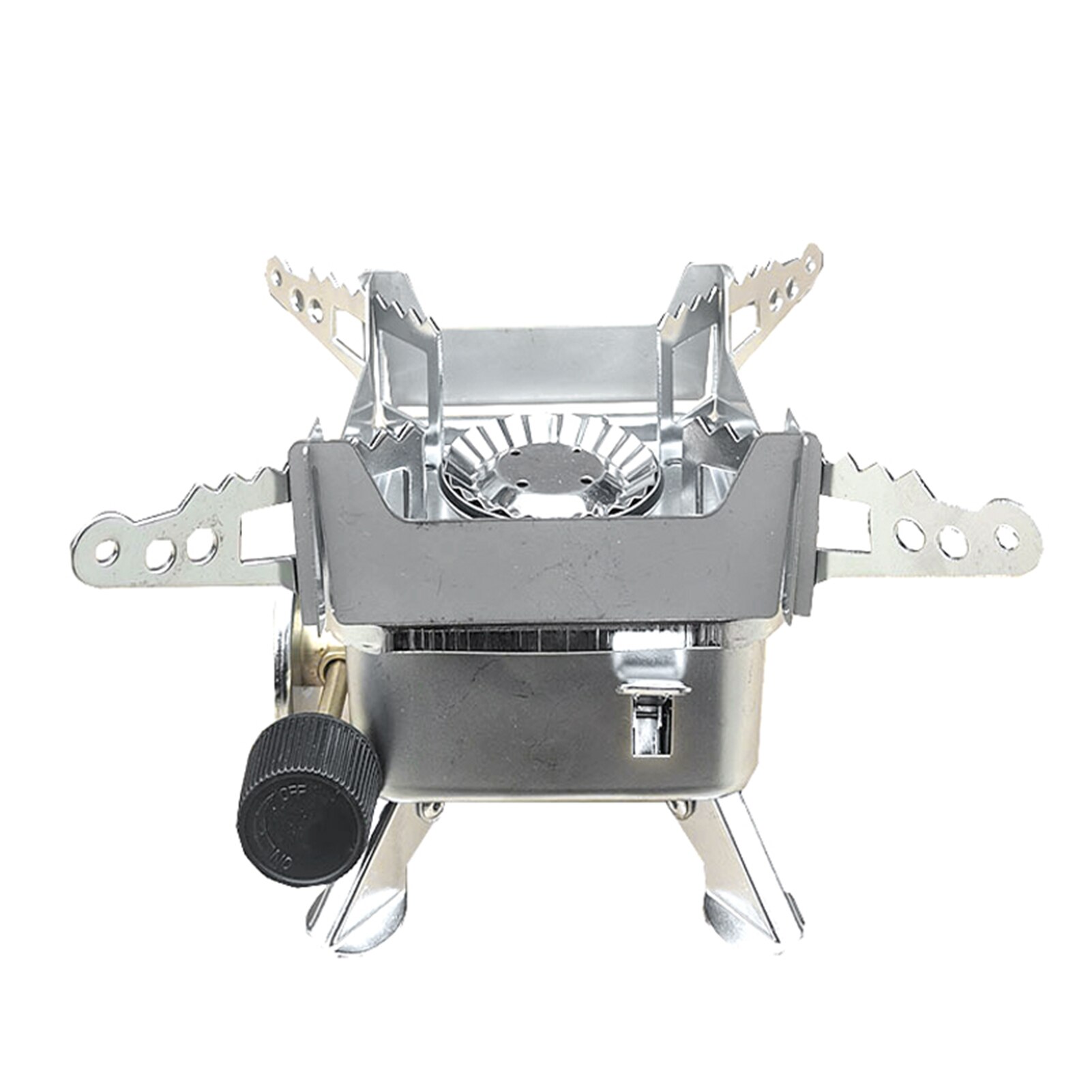 Small Camping Stove Gas Burners Outdoor Camping Picnic Portable Gas Stove Stainless Steel Cookware BOM666: A