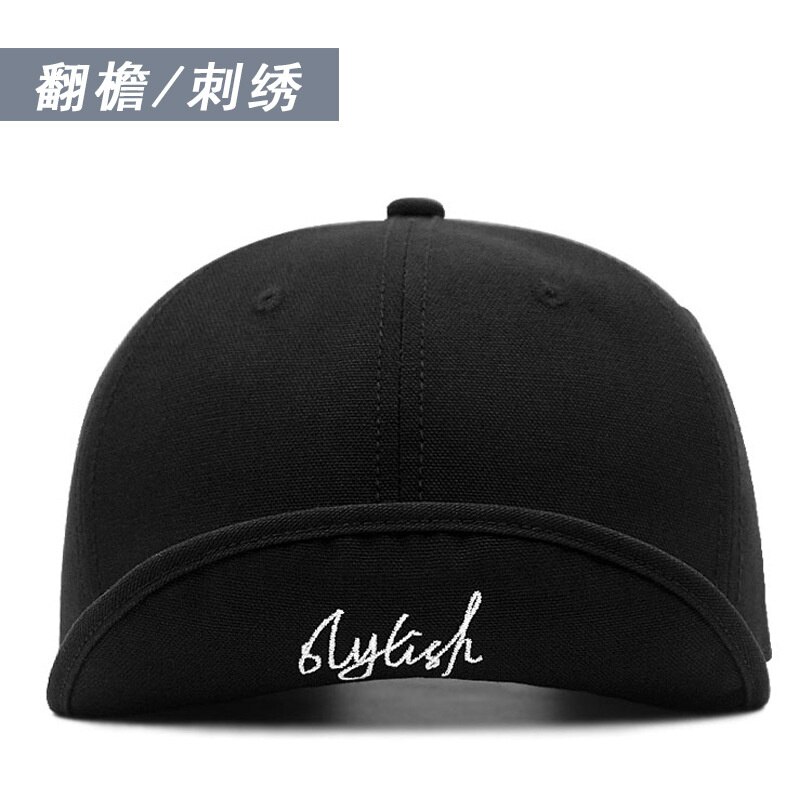 Upturn Brim Soft Cotton Riding Cap Women Sun Caps Big Head Men Oversize Large Baseball Hats 56-60cm 60-65cm