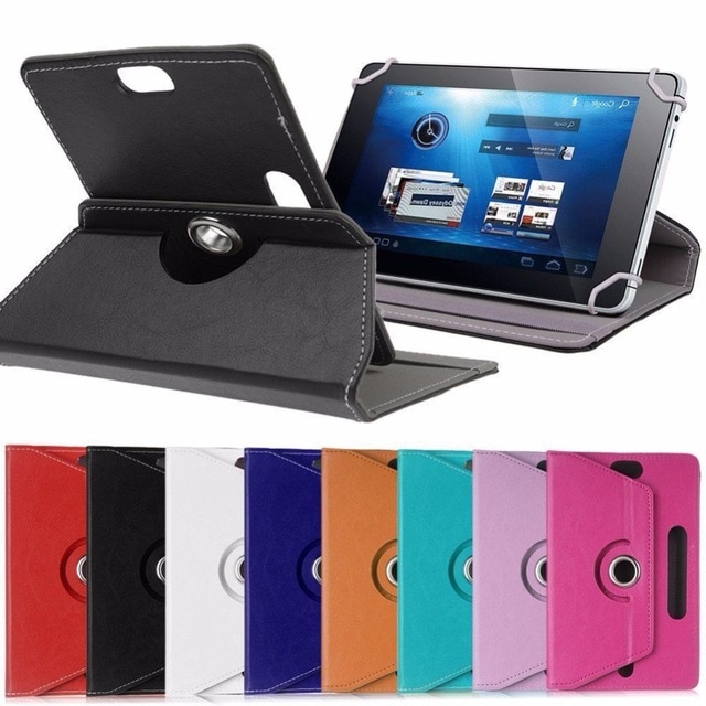 For Medion LifeTab S9714 10 inch/E10315 E10311 10.1 inch Universal Tablet PU Leather Cover Case 360 Degree Rotating Free Pen