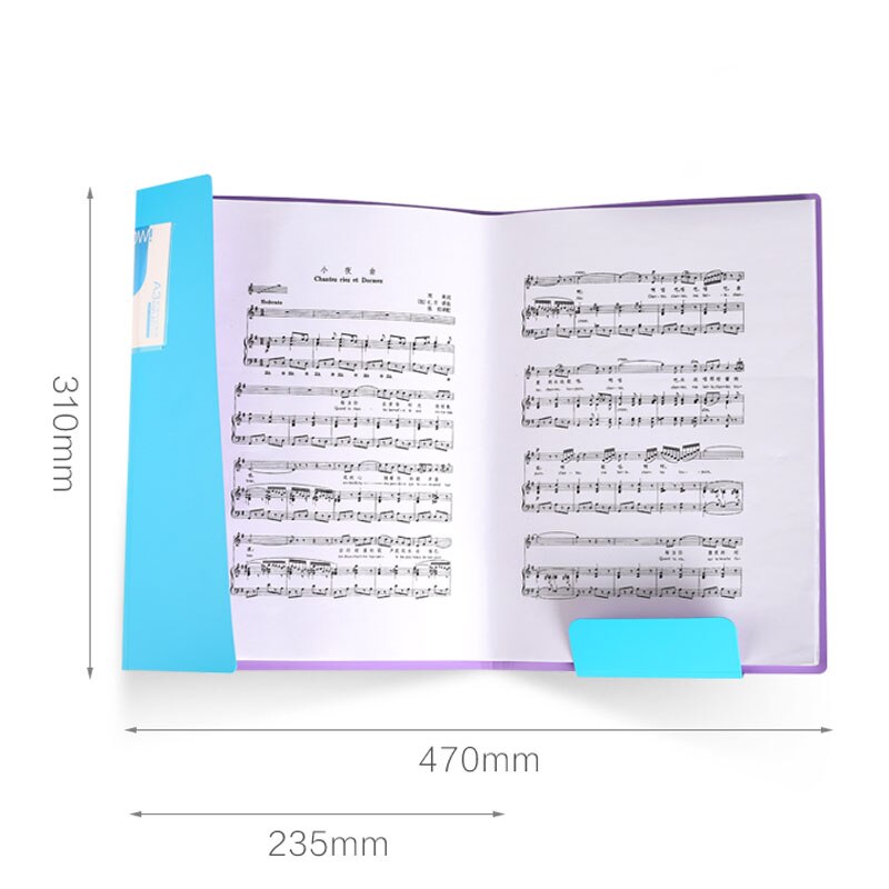 A3 File Document Bag Test Paper Bill Folder Holder Organizer Fastener School Office Supplies Binder File Folder Document Storage