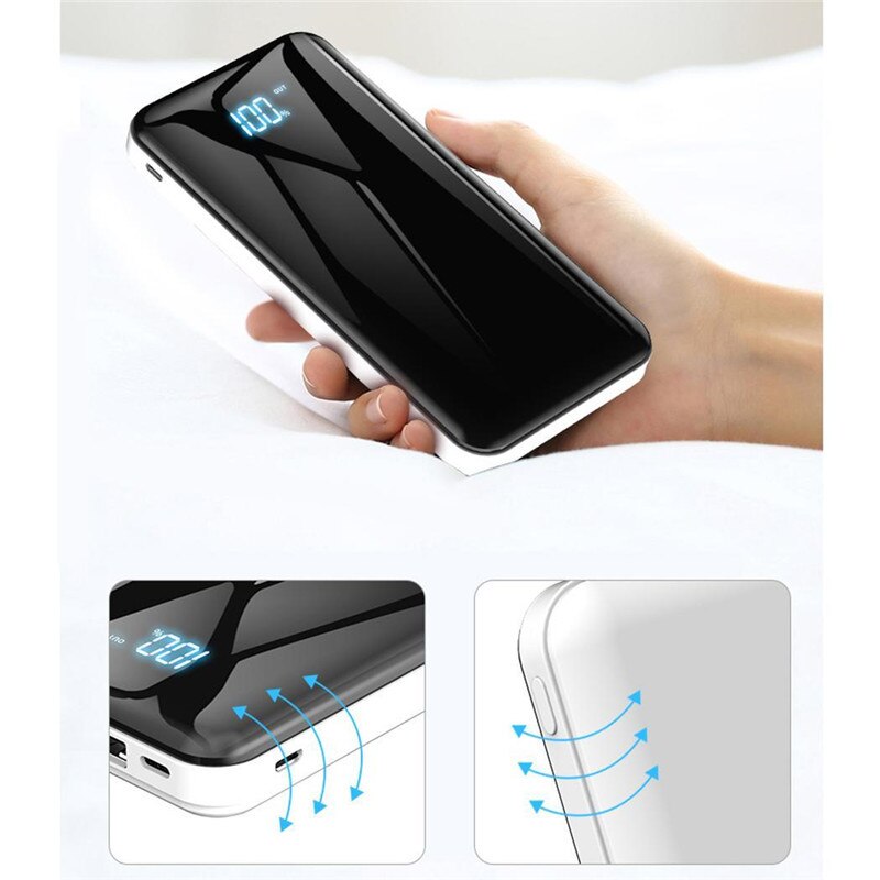 50000Mah Power Bank Is Geschikt Voor Outdoor Reizen Camping Draagbare Externe Batterij Met Digitale Display One-Way Snelle opladen