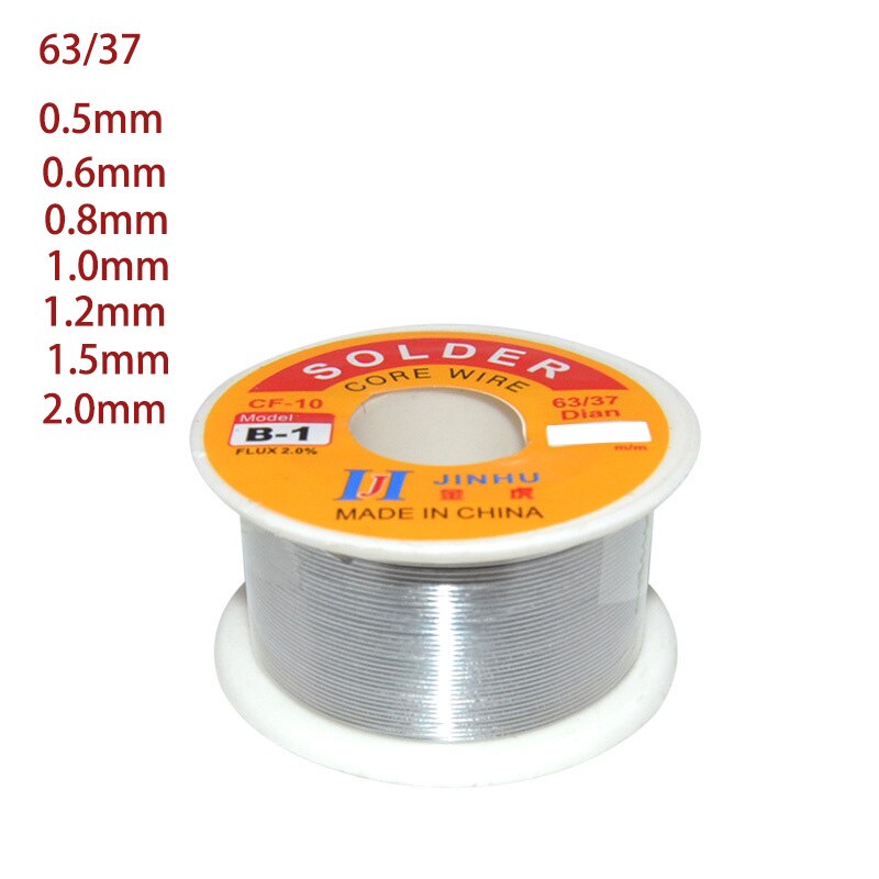63/37 FLUX de soudure 2.0% 45FT étain-plomb fil d'étain fondu noyau de colophane fil de soudure bobine-M25 plomb soudure pour le soudage