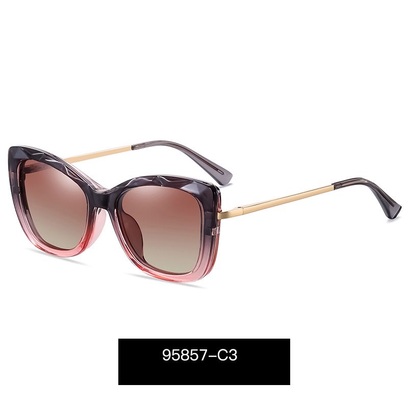 Gafas de sol con imán polarizado para mujer, lentes graduadas para miopía, montura con Clip,: c3