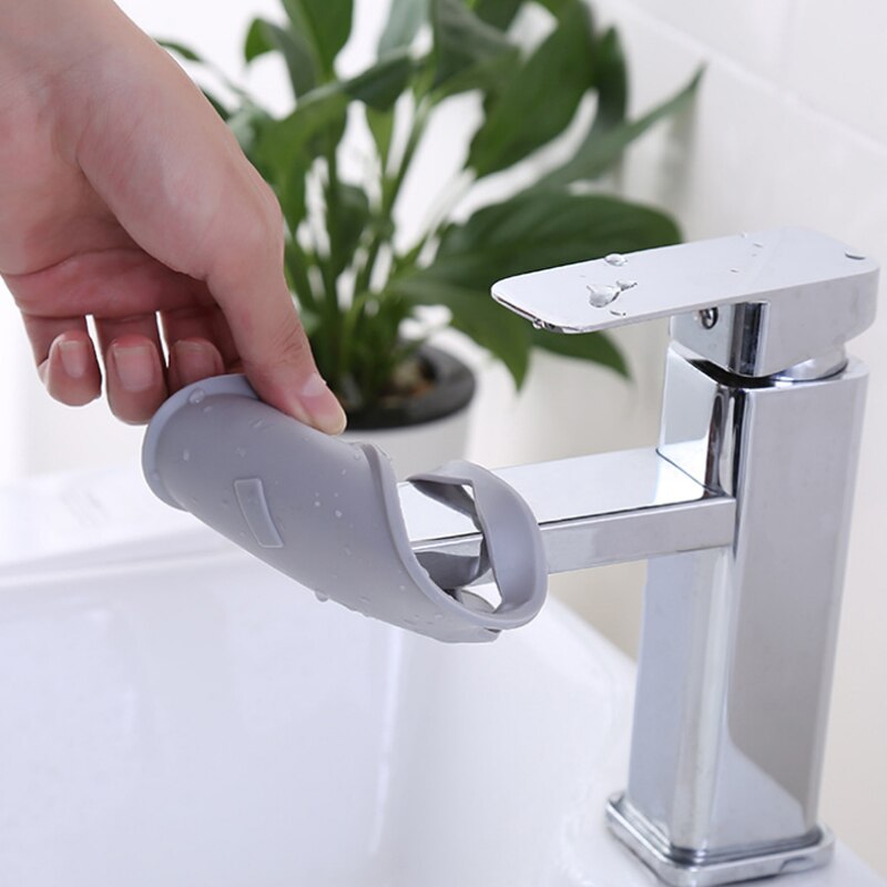 1PC dzieci guma kuchnia maluch woda zasięg kran silikonowy łazienka Accessorie przedłużacz robić kranu mycie rąk artykuły domowe