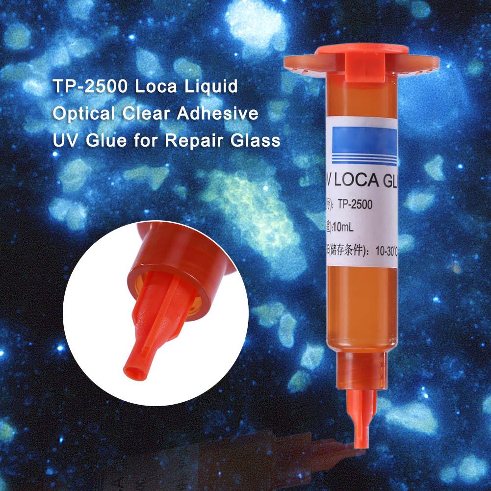 Smartphone-reparaturwerkzeug tp -2500 lokaler uv-kleber flüssiger optisch klarer klebstoff uv-kleber zur reparatur von handyglaslinsen 5ml 10ml