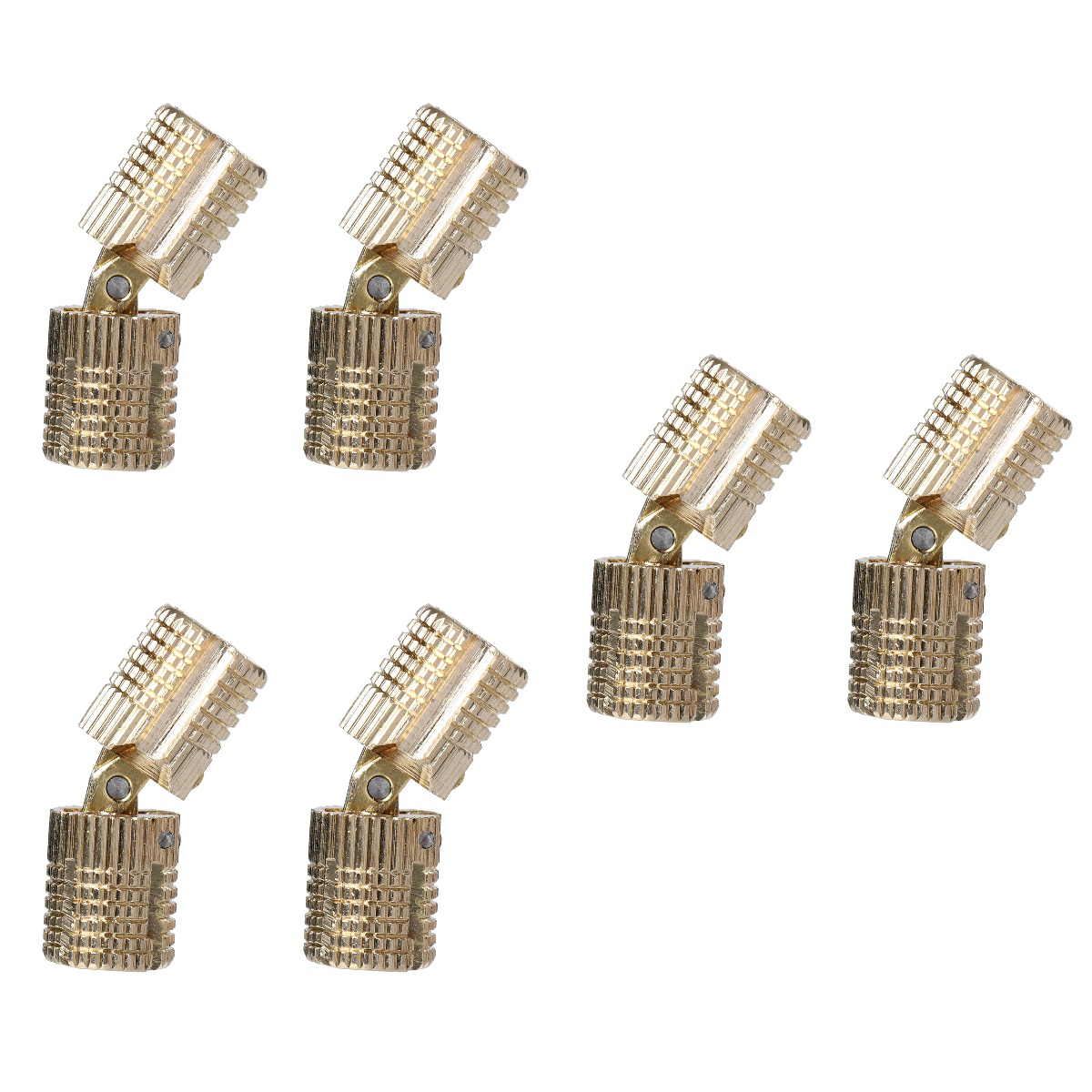 6 pcs Opening Angle Cabinet Hinges Concealed Box Hinges Hand Craft Hinges