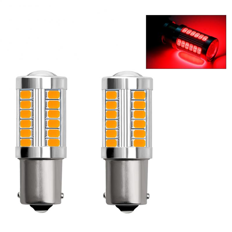 2 Stuks Auto Licht Signaal Lamp 1156 BA15S P21W Led Led Turn Remlicht Achterlicht Led Auto Achter Reverse lamp Signal Light Led Lamp