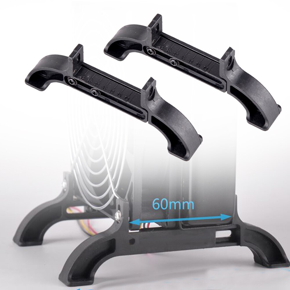 2pcs R45 Heat Exchanger Bracket Easy Install Water Cooling Nylon Stable Universal Desk External Computer Radiator For PC Durable