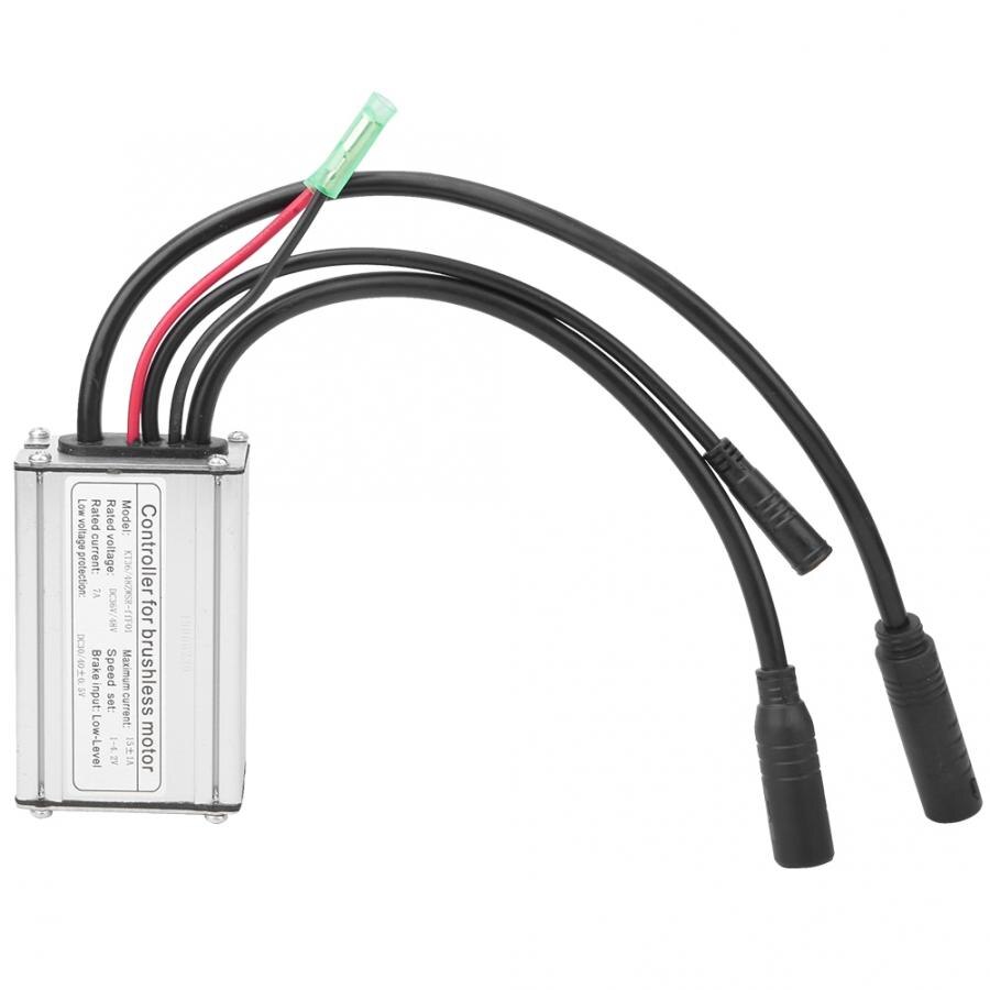 E-bike Motor Controller Scooter Brushless Controller 36V/48V15A with Waterproof Adapter Hall Square Electric Bicycle Motor