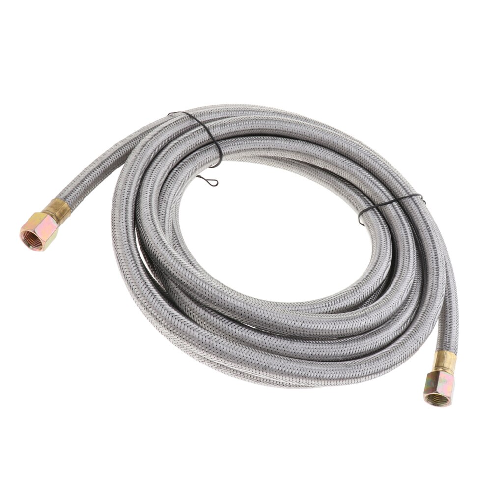 Manguera trenzada de acero inoxidable, propano, línea de Gas Natural, 16 pies, certificado CSA
