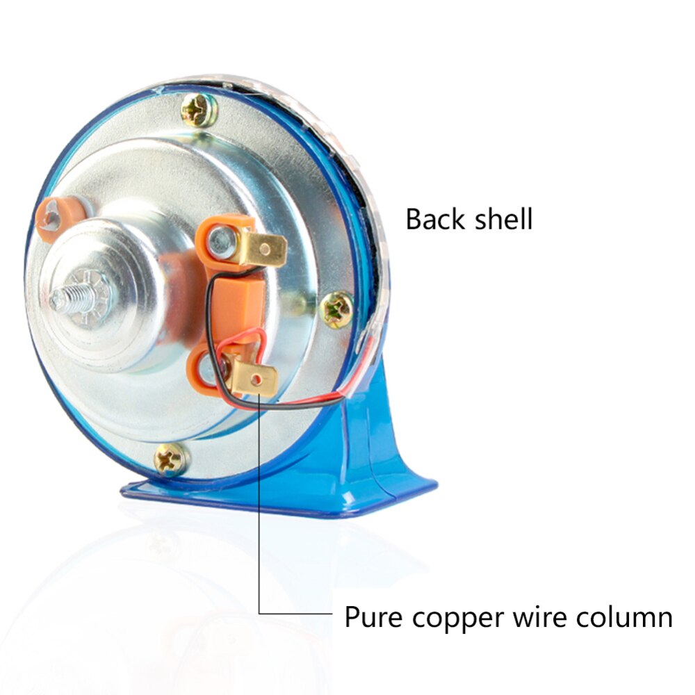 Bocina de Caracol de 12V para motocicleta, con luz led, altavoz de voz fuerte y transparente, bocina de aire para coche y moto, electrónica Universal con lámpara LED