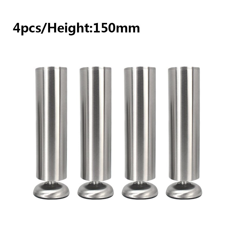 4pcs Stainless steel cabinet feet TV cabinet feet sofa feet coffee table legs support legs metal bed feet furniture feet: 4pcs 150mm