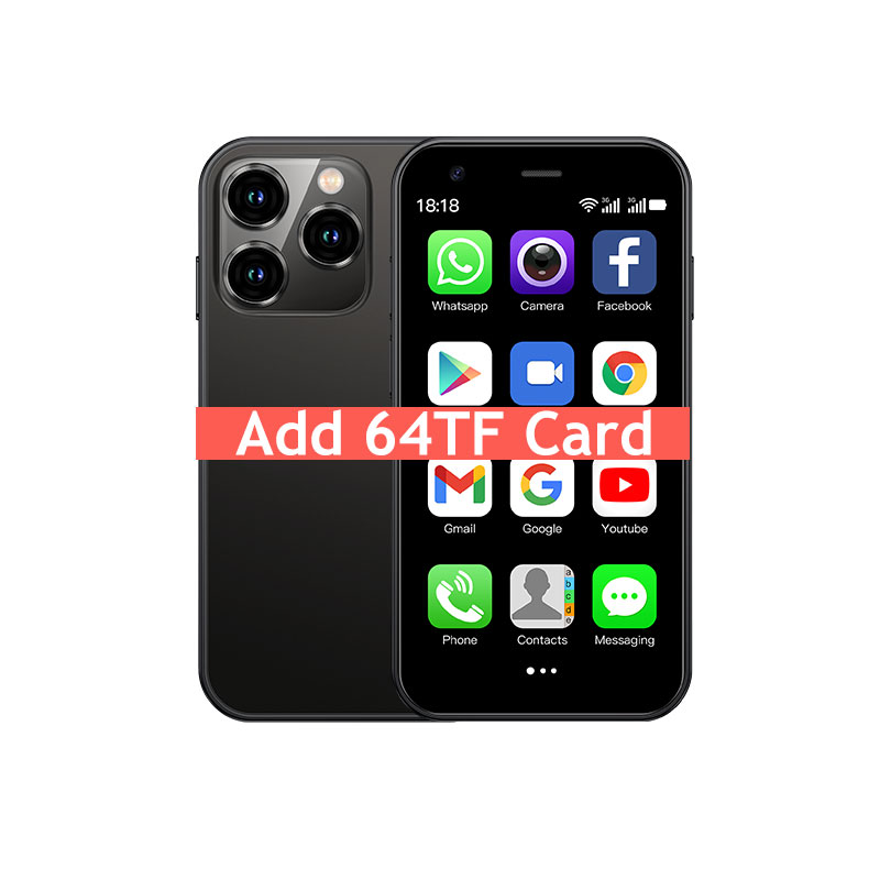 SOYES XS15 3,0-Zoll-Mini-Smartphone – Android-System 3G-Netzwerk Dual-SIM 2 GB + 16 GB mit Google abspielen Geschäft – mehrere Farben: Weiß