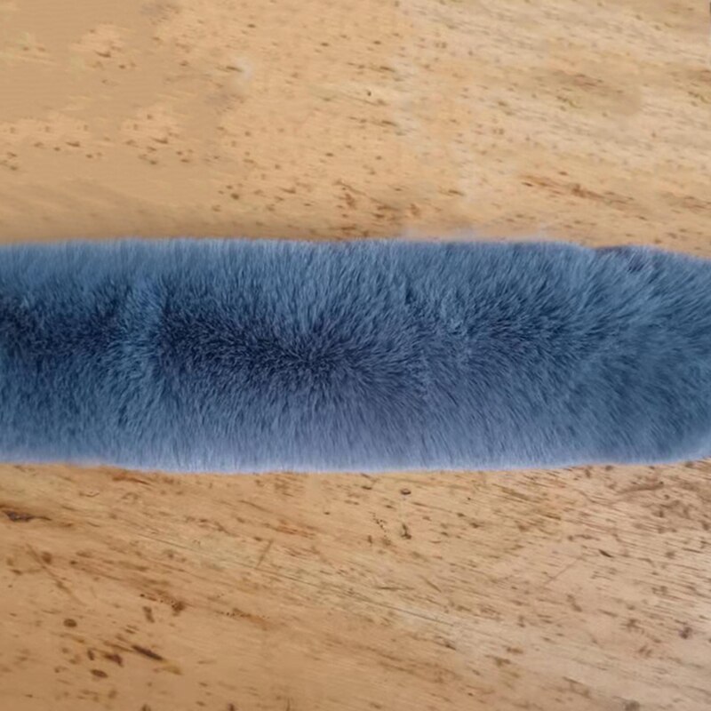 1M Verdikte Kunstmatige Konijnenbont Trim Kleding Accessoire Faux Fur Strips Voor Trui Jas Hood Hat Diy Pluizige Kledingstuk materialen: Oranje