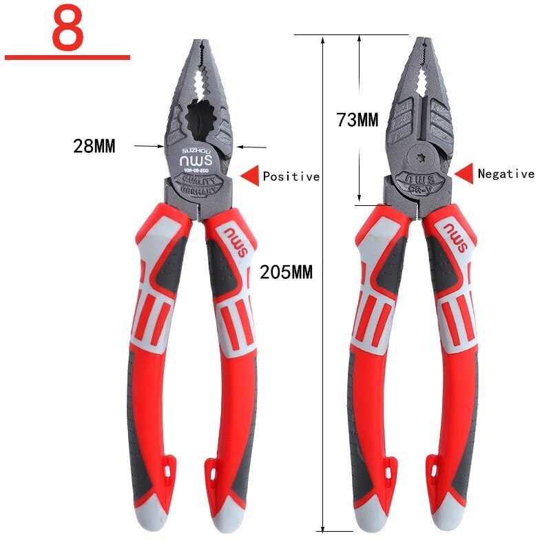 Eksentrisk avbitertang manuelt verktøy håndlagde verktøy multiverktøy elektriker klemme hånd multiverktøy krymping: Hvit