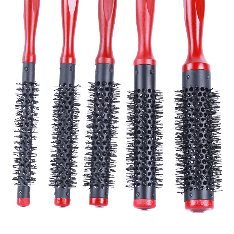 DIY Hairstyle Cuspidal Handle Detangle Hair Comb Roller Round Hair Brush Massage Comb Hairdress Styling Tool 1PC