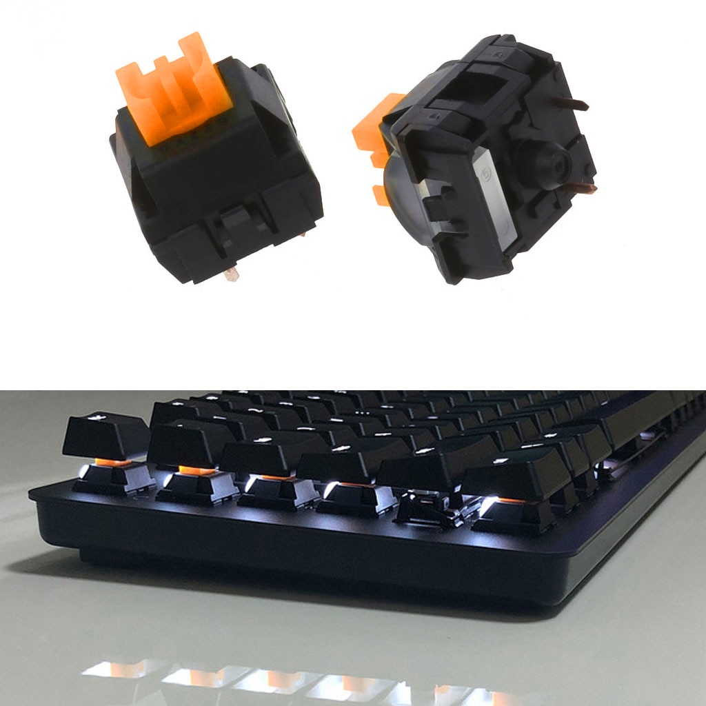 2Pcs Razer Orange Switches 3 Pin forRazer BlackWidow Lite Gaming Mechanical Keyboard Switches Cherry MX Gateron Switches