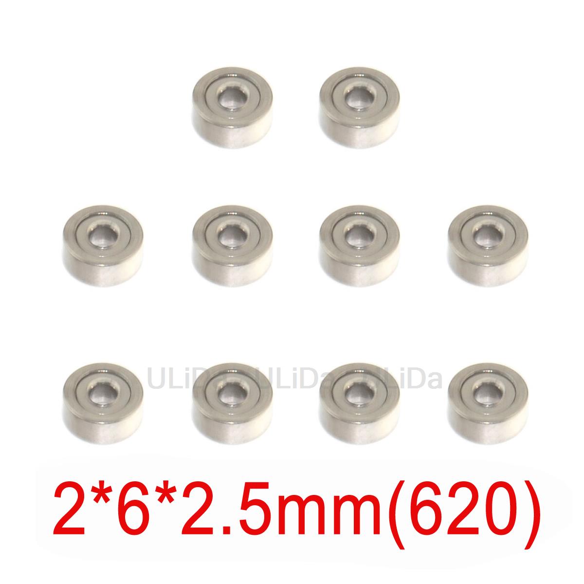 10 Uds 520 620 830 850 950 rodamiento 5mm/6mm rodamientos de rodillos guía para Tamiya Mini 4WD RC Car 2*6*2,5 2*5*2,5 3*8*3 5*8*2,5 5*9*3: Caqui