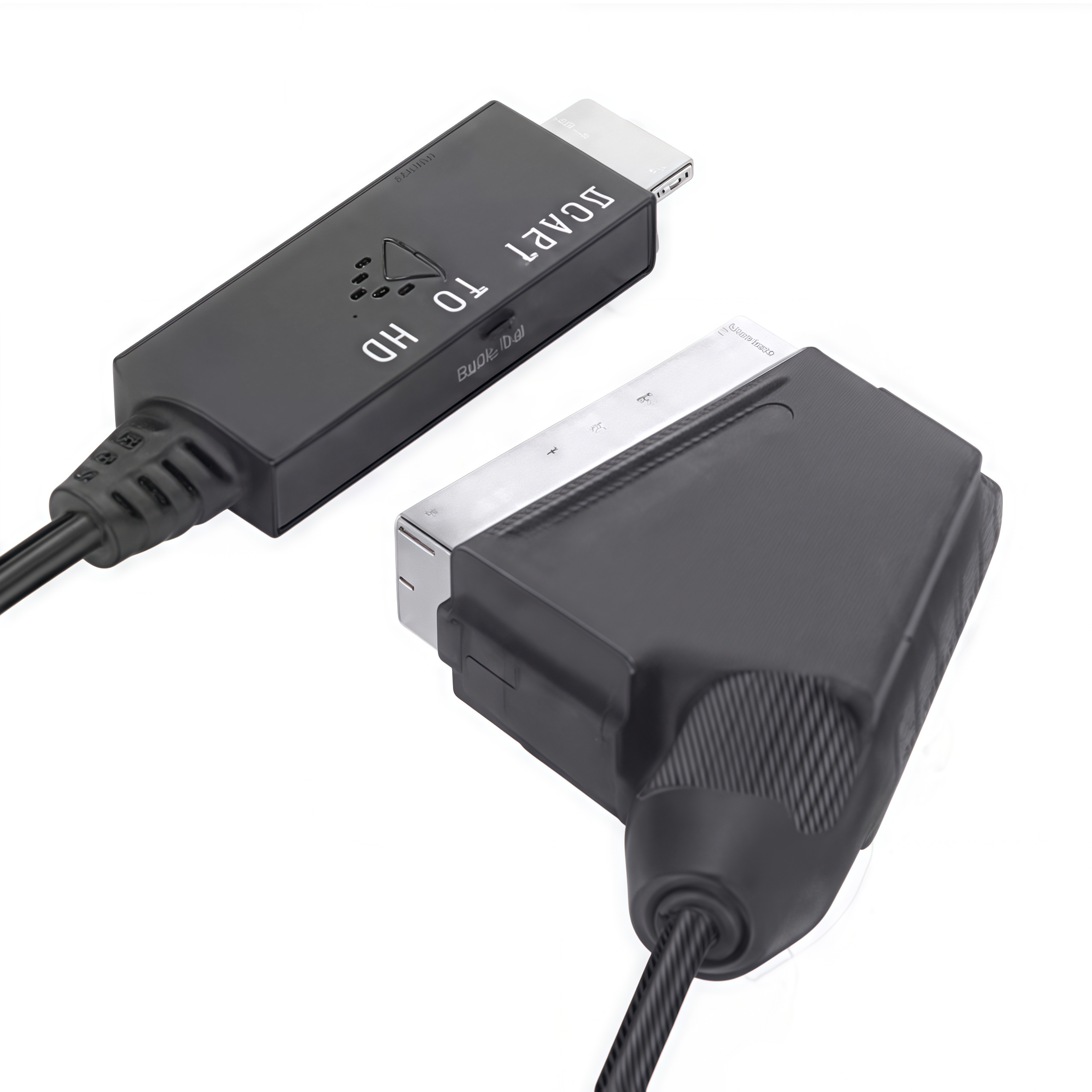 SCART naar HDMI-converter - 720P/1080P video-audioadapterkabel voor HDTV/DVD, SCART-ingang naar HDMI-uitgang