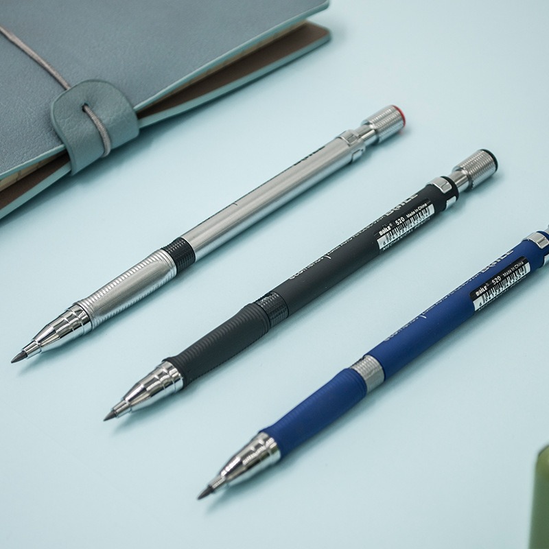 2,0 mm Druckbleistift-Set 2B, automatische Bleistifte mit farbigen/schwarzen Minenminen für Entwurfszeichnungen, Schreiben, Basteln, Kunstskizzen